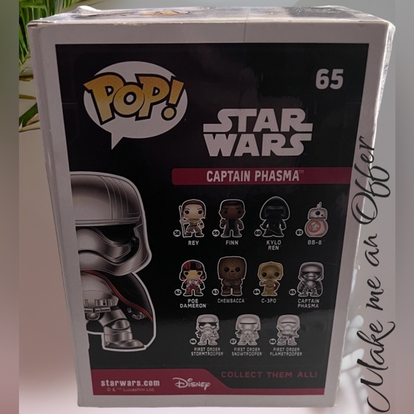 Funko Pop! Star Wars Captain Phasma The Force Awakens Vinyl - Picture 10 of 11